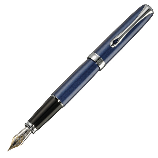 Diplomat Füllfederhalter EXCELLENCE A2 Midnight Blue Chrom 14k