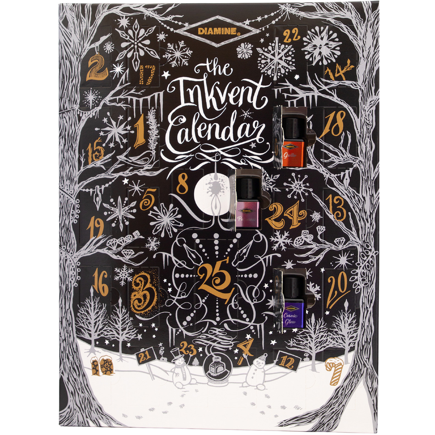 Diamine Tinten-Weihnachtskalender Inkvender BLACK 2024