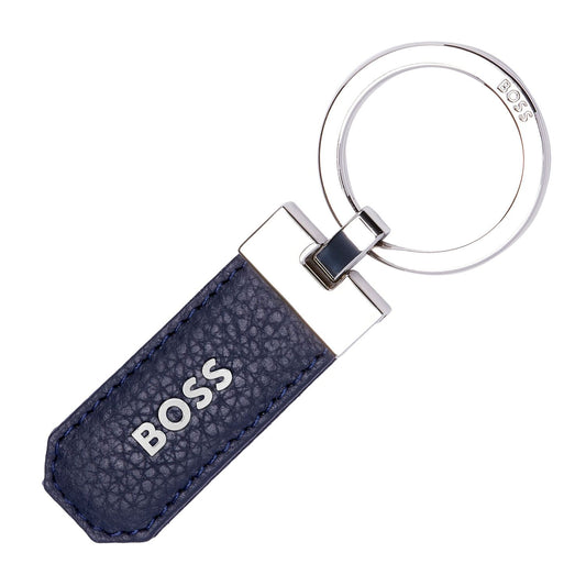 Hugo Boss Schlüsselring Classic Grained Navy