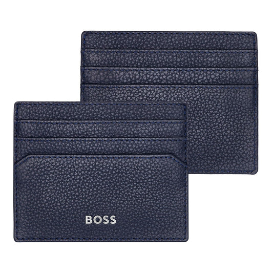 Hugo Boss Kartenhalter Classic Grained Navy