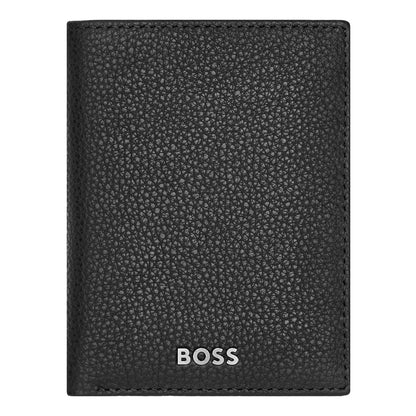 Hugo Boss Doppelkartenhalter Classic Grained Black