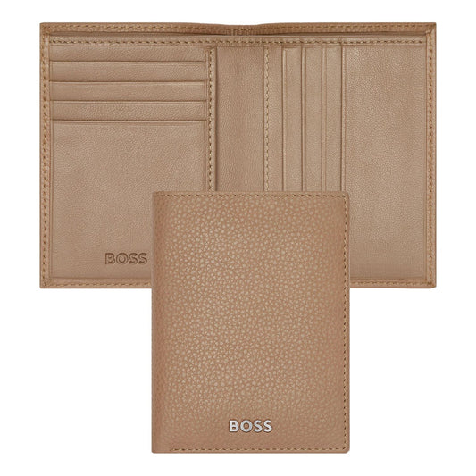 Hugo Boss Doppelkartenhalter Classic Grained Camel