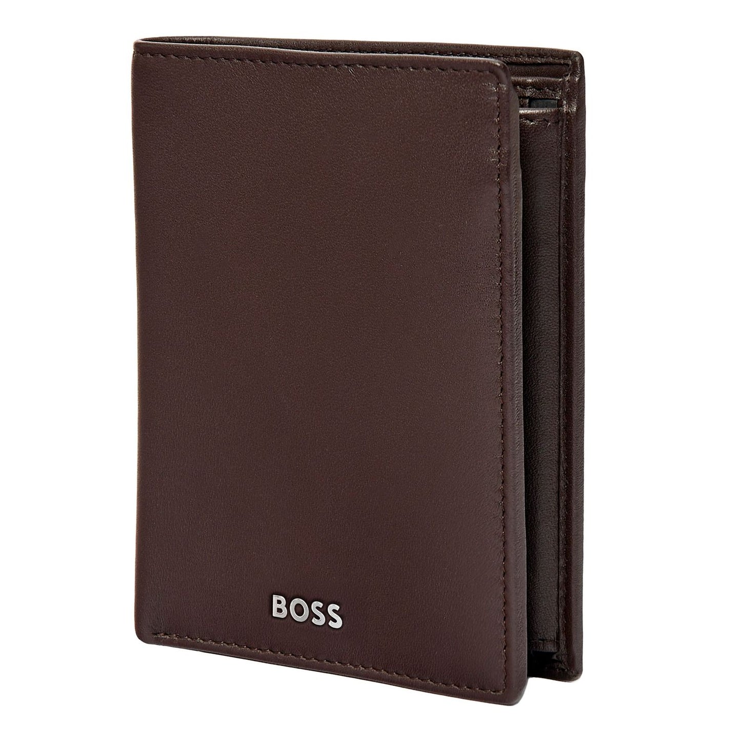 Hugo Boss Kartenetui mit Umschlag Classic Smooth Brown