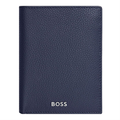 Hugo Boss Kartenetui mit Umschlag Classic Grained Navy