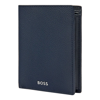 Hugo Boss Kartenetui mit Umschlag Classic Grained Navy