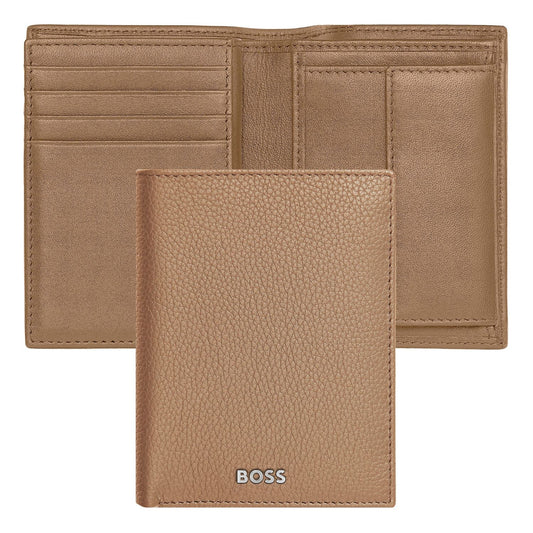 Hugo Boss Kartenetui mit Umschlag Classic Grained Camel