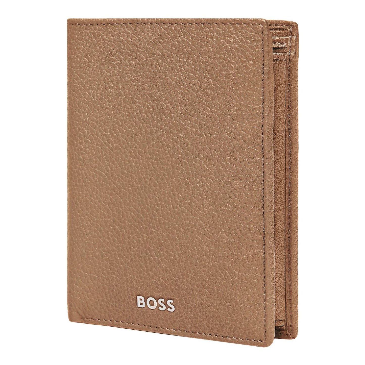 Hugo Boss Kartenetui mit Umschlag Classic Grained Camel