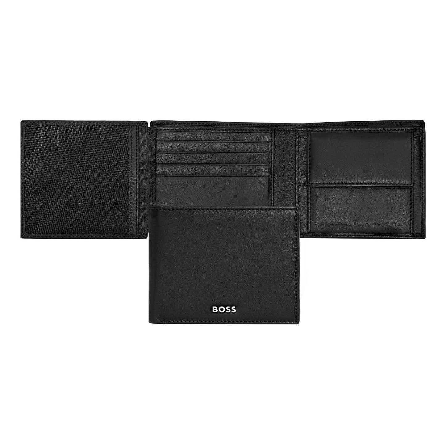 Hugo Boss Brieftasche mit Klappe Classic Smooth Black