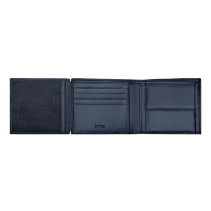 Hugo Boss Brieftasche mit Klappe Classic Grained Navy