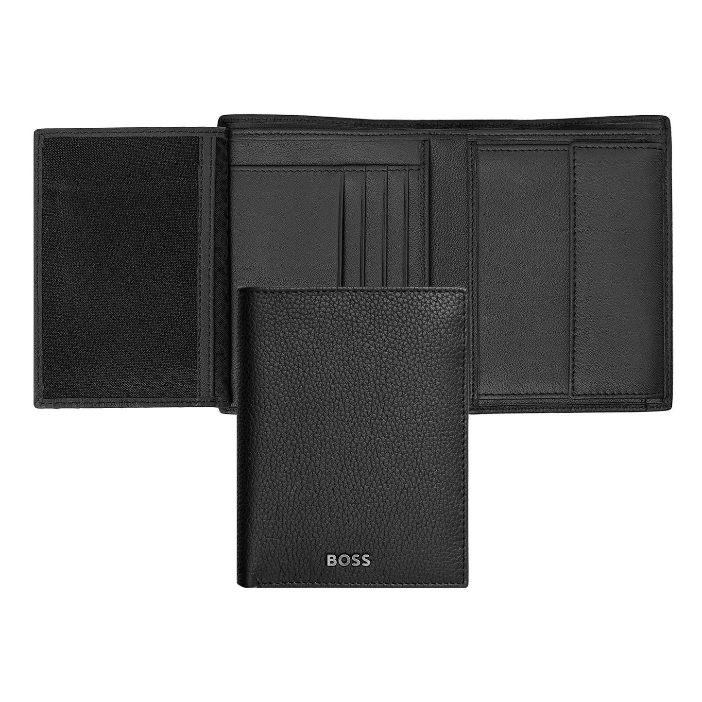 Hugo Boss Geldbörse mit Klappe Vertical Classic Grained Black