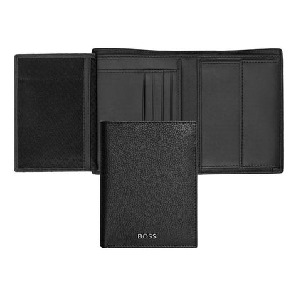 Hugo Boss Geldbörse mit Klappe Vertical Classic Grained Black