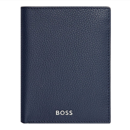 Hugo Boss Brieftasche mit Klappe Vertical Classic Grained Navy