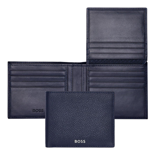 Hugo Boss Brieftasche mit Klappe Classic Grained Navy