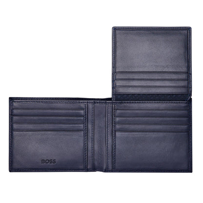 Hugo Boss Brieftasche mit Klappe Classic Grained Navy