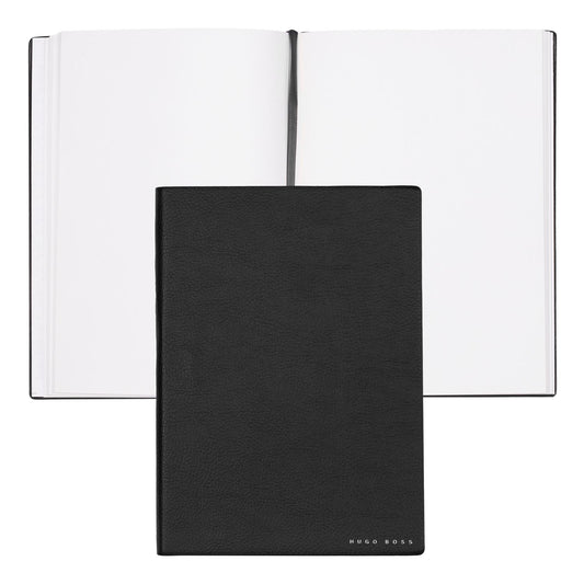 Hugo Boss Notizbuch A5 Essential Storyline Black Plain