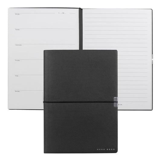 Hugo Boss Notizbuch A5 Elegance Storyline Black Agenda