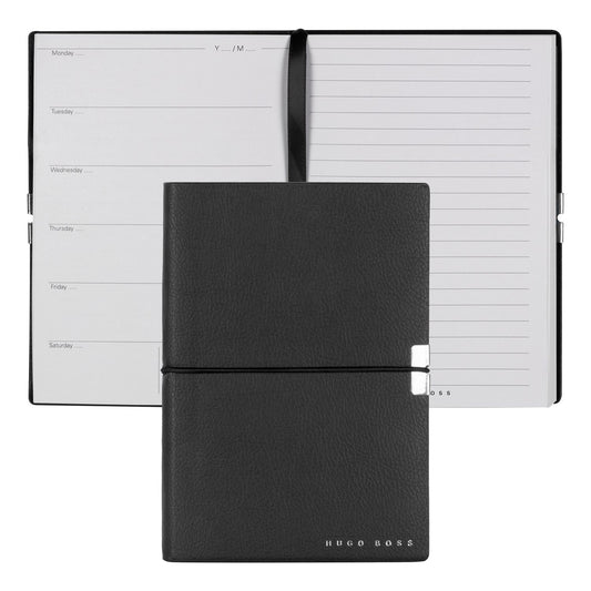 Hugo Boss Notizbuch A6 Elegance Storyline Black Agenda