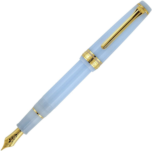 Sailor Füllfederhalter PROFESSIONAL GEAR SLIM Grateful Crane Light Blue Lamé