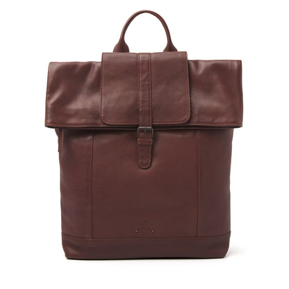 dR Amsterdam Rucksack TAMPA Brown 933576 | Echtes Leder