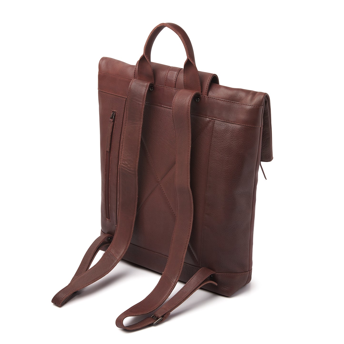 dR Amsterdam Rucksack TAMPA Brown 933576 | Echtes Leder