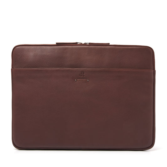 dR Amsterdam Laptop Sleeve TAMPA Brown 933580 | Echtes Leder