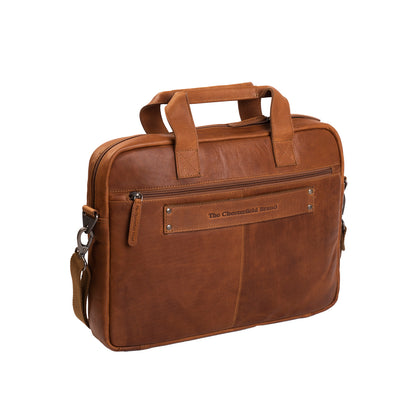 The Chesterfield Brand Laptoptasche CALVI Cognac | Echtes Leder