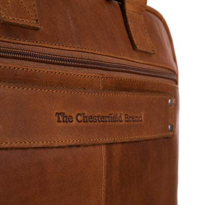 The Chesterfield Brand Laptoptasche CALVI Cognac | Echtes Leder