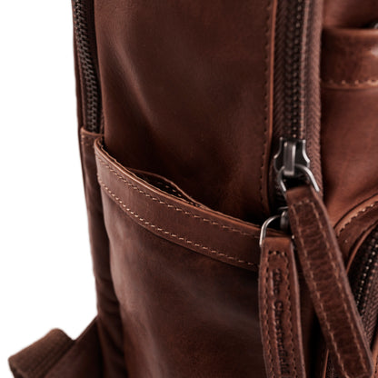 The Chesterfield Brand Rucksack AUSTIN Braun | Echtes Leder