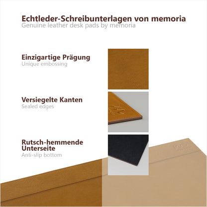 Memoria Schreibunterlage LOUIS | Echtes Leder